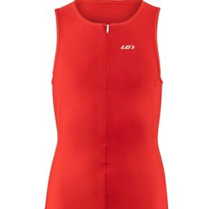 Louis Garneau Red Junior Sleeveless Cycling Jersey size junior medium‎